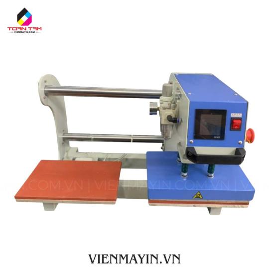Máy ép nhiệt phẳng khí nén 20x30 2 mâm