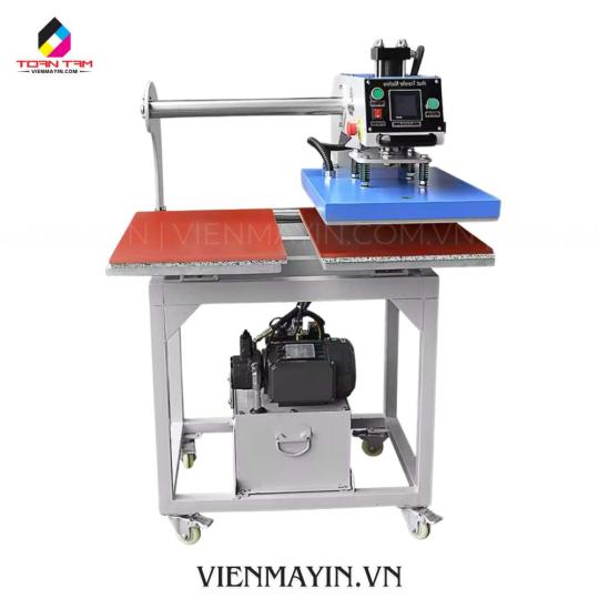 Máy ép nhiệt phẳng thủy lực 40x60 2 mâm